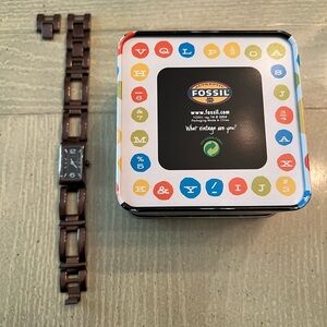 Womens Fossil Bronze Color Steel Watch